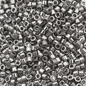 1101-7564-7.2GR - Glass Delica Seed Bead 11/0 Miyuki Grey Steel 7.2g Japan DB021-TB 1101-7564-7.2GR,11/0,Grey,Delica,Seed Bead,Glass,Glass,11/0,Cylinder,Grey,Steel,Grey,Japan,Miyuki,7.2g,montreal, quebec, canada, beads, wholesale
