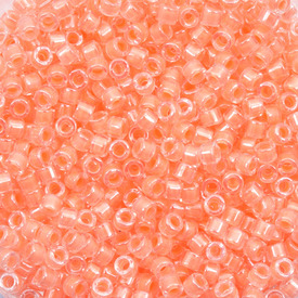 1101-7567-7.2GR - Glass Delica Seed Bead 11/0 Miyuki Luminous Creamsicle 7.2g Japan DB2033-TB 1101-7567-7.2GR,Beads,Delica,Orange,Delica,Seed Bead,Glass,Glass,11/0,Cylinder,Orange,Luminous Creamsicle,Japan,Miyuki,7.2g,montreal, quebec, canada, beads, wholesale