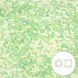 1101-7582-7.2GR - Delica de Verre Perle de Rocaille 11/0 Miyuki Celeri Transparent 7.2g Japon DB2376 1101-7582-7.2GR,Billes,Delica,Transparent,Delica,Perle de Rocaille,Verre,Verre,11/0,Cylindre,Vert,Celery,Transparent,Japon,Miyuki,montreal, quebec, canada, beads, wholesale