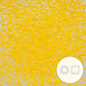 1101-7592-7.2GR - Glass Delica Seed Bead 11/0 Miyuki Canary Opaque 7.2g Japan DB1132 1101-7592-7.2GR,Beads,Delica,Seed Bead,Glass,Glass,11/0,Cylinder,Yellow,Canary,Opaque,Japan,Miyuki,7.2g,DB1132,montreal, quebec, canada, beads, wholesale