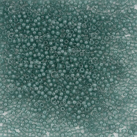 1101-7600-14-22GR - Glass Bead Seed Bead Round 11/0 Miyuki Transparent Eucalyptus 22g Japan 11-92376 1101-7600-14-22GR,1101-7600,montreal, quebec, canada, beads, wholesale