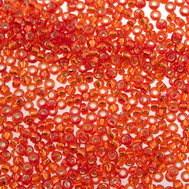 1101-7601-10-24GR - Glass Bead Seed Bead 11/0 Miyuki Red Silver Lined 24g Japan 11-910 1101-7601-10-24GR,perle de rocaille 6,Red,Bead,Seed Bead,Glass,Glass,11/0,Round,Red,Red,Silver Lined,Japan,Miyuki,24g,montreal, quebec, canada, beads, wholesale