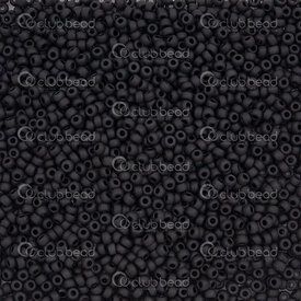 1101-7604-01-24GR - Glass Bead Seed Bead 11/0 Miyuki Black Matt 24g Japan 11-9401F 1101-7604-01-24GR,Weaving,Seed beads,Nb 11,Bead,Seed Bead,Glass,Glass,11/0,Round,Black,Black,Matt,Japan,Miyuki,montreal, quebec, canada, beads, wholesale