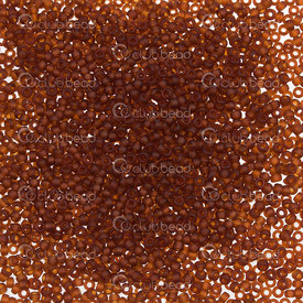 1101-7604-05-24GR - Bille de Verre Perle de Rocaille 11/0 Miyuki Brun Pale Mat Transparent 24gr 11-9134F Japon 1101-7604-05-24GR,Billes,montreal, quebec, canada, beads, wholesale