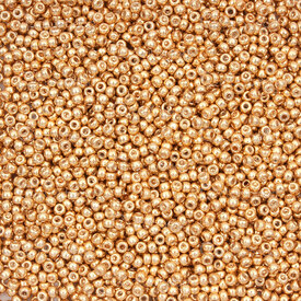 1101-7605-03-20GR - Glass Bead Seed Bead Round 11/0 Miyuki Galvanized Yellow Gold 20g Japan 1101-7605-03-20GR,1101-7,20g,Bead,Seed Bead,Glass,Glass,11/0,Round,Round,Yellow,Yellow Gold,Galvanized,Japan,Miyuki,montreal, quebec, canada, beads, wholesale