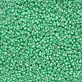 1101-7605-06-24GR - Glass Bead Seed Bead Round 11/0 Miyuki Galvanized Matt Dark Mint Duracoat 24g Japan 11-94214 1101-7605-06-24GR,Beads,24g,Bead,Seed Bead,Glass,Glass,11/0,Round,Round,Green,Dark Mint,Galvanized,Matt,Duracoat,montreal, quebec, canada, beads, wholesale