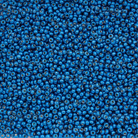 1101-7605-08-24GR - Glass Bead Seed Bead Round 11/0 Miyuki Duracoat Galvanised Deep Aque Blue 24g Japan 11-95116 1101-7605-08-24GR,Beads,Seed beads,Japanese,montreal, quebec, canada, beads, wholesale