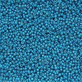 1101-7605-09-24GR - Glass Bead Seed Bead Round 11/0 Miyuki Duracoat Galvanised Capri Blue 24g Japan 11-95113 1101-7605-09-24GR,Weaving,Seed beads,Japanese,montreal, quebec, canada, beads, wholesale