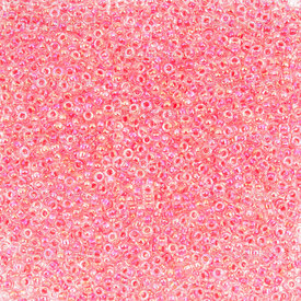 1101-7606-04-24GR - Glass Bead Seed Bead Round 11/0 Miyuki AB Coral Crystal 24g Japan 11-9276 1101-7606-04-24GR,Weaving,Seed beads,Japanese,Bead,Seed Bead,Glass,Glass,11/0,Round,Round,Pink,Coral,AB,Crystal,montreal, quebec, canada, beads, wholesale