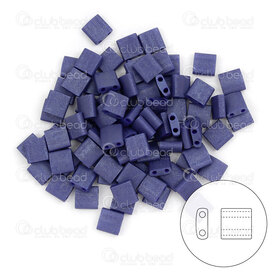 1101-7749-7.2GR - Glass Bead Seed Bead Tila 5MM Miyuki Matte Cobalt 2 Holes 7.2gr Japan TL2075 1101-7749-7.2GR,Beads,Seed beads,montreal, quebec, canada, beads, wholesale