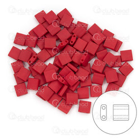 1101-7756-7.2GR - Bille de Verre Perle de Rocaille Tila 5MM Miyuki Maron Fonce Mat 2 Trous Japon TL2040 1101-7756-7.2GR,Tissage,Perles de rocaille,Tila,Complet,montreal, quebec, canada, beads, wholesale