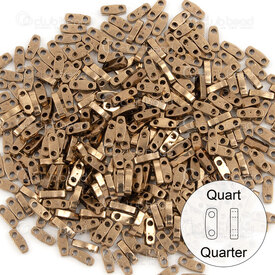 1101-7804-7.2GR - Glass Bead Seed Bead Quarter Tila 5x1.5MM Miyuki Bronze Metallic 2 Holes 7.2gr Japan QTL457 1101-7804-7.2GR,Beads,Seed beads,Tila,Quarter,montreal, quebec, canada, beads, wholesale