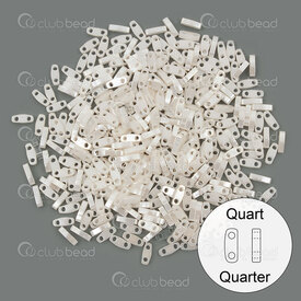 1101-7811-7.2GR - Bille de Verre Perle de Rocaille Quart Tila 5x1.5MM Miyuki Ivoire Ceylon 2 Trous Trou 0.8mm Japon QTL592 1101-7811-7.2GR,Tissage,Perles de rocaille,Tila,Quart,montreal, quebec, canada, beads, wholesale