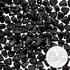 1101-8000-02 - Glass Bead Seed Bead Nit-Bit 6x5mm Matubo Jet 2 Holes 23g Czech Republic NB6523980-TB 1101-8000-02,Beads,Seed beads,Nib-Bit,Bead,Seed Bead,Glass,Glass,6X5MM,Triangle,Nit-Bit,Black,Jet,2 Holes,Czech Republic,montreal, quebec, canada, beads, wholesale