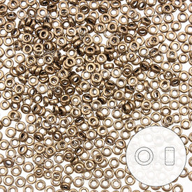 1101-8010-06 - Bille de Verre Perle de Rocaille 3x1.3mm Bronze Métallique App. 8g Japon SPR3-457 1101-8010-06,Billes,Rocaille,3x1.3mm,Bille,Perle de Rocaille,Verre,Verre,3x1.3mm,Rond,"O" Shape,Brun,Bronze,Métallique,Japon,montreal, quebec, canada, beads, wholesale