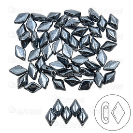 1101-8040-02 - Glass Bead Seed Bead Gem Duo 8x5mm Jet Hematite 2 Holes App. 8gr Matubo Czech Republic GD8523980-14400 1101-8040-02,Weaving,Seed beads,Gem Duo,Bead,Seed Bead,Glass,Glass,8X5MM,Losange,Gem Duo,Black,Jet,Hematite,2 Holes,montreal, quebec, canada, beads, wholesale