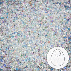 1101-8051-02 - Glass Bead Seed Bead Drop 2.8mm Miyuki AB Crystal 22g Japan 1101-8051-02,Beads,Glass,Bead,Seed Bead,Glass,Glass,2.8mm,Drop,Drop,Colorless,Crystal,AB,Japan,Miyuki,montreal, quebec, canada, beads, wholesale