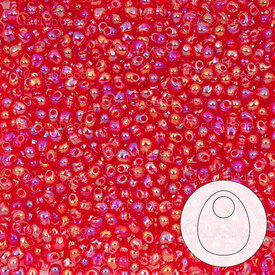 1101-8051-08 - Glass Bead Seed Bead Drop 2.8mm Miyuki Iris Red 22g Japan 1101-8051-08,2,montreal, quebec, canada, beads, wholesale