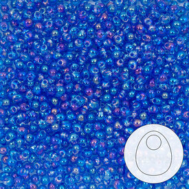 1101-8051-10 - Bille de Verre Perle de Rocaille Gouttelette 2.8mm Miyuki Bleu Royal Irise 22g Japon 1101-8051-10,ps,montreal, quebec, canada, beads, wholesale