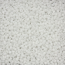 1101-9001-0204 - Bille de Verre Perle de Rocaille Rond 10/0 Blanc Opaque 90g app. 6000pcs 1101-9001-0204,Billes,Perles de rocaille,No 10,Bille,Perle de Rocaille,Verre,Verre,10/0,Rond,Rond,Blanc,Blanc,Opaque,Chine,montreal, quebec, canada, beads, wholesale
