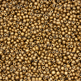 1101-9001-0206 - Bille de Verre Perle de Rocaille Rond 10/0 Bronze Doré Métallique 90g app. 6000pcs 1101-9001-0206,Tissage,Perles de rocaille,No 10,Bille,Perle de Rocaille,Verre,Verre,10/0,Rond,Rond,Jaune,Golden Bronze,Métallique,Chine,montreal, quebec, canada, beads, wholesale