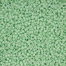 1101-9001-0214 - Bille de Verre Perle de Rocaille Rond 10/0 Vert Pomme Opaque 90g app. 6000pcs 1101-9001-0214,Billes,Perles de rocaille,No 10,Bille,Perle de Rocaille,Verre,Verre,10/0,Rond,Rond,Vert,Apple Green,Opaque,Chine,montreal, quebec, canada, beads, wholesale