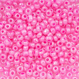 1101-9001-0322 - Glass Bead Seed Bead 8/0 (3mm) Ceylon Hot Pink 90gr (approx. 2000pcs) 1 Bag 1101-9001-0322,seed glass,montreal, quebec, canada, beads, wholesale