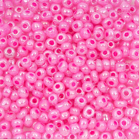 1101-9001-0422 - Glass Bead Seed Bead 6/0 (4mm) Ceylon Hot Pink 90gr (approx. 900pcs) 1 Bag 1101-9001-0422,Perles de 4,montreal, quebec, canada, beads, wholesale