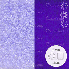 1101-9088 - Glass Delica Seed Bead Stellaris 2mm Luminous Lilac 22gr 1101-9088,Weaving,Seed beads,montreal, quebec, canada, beads, wholesale