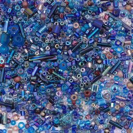 1101-9990-06 - Bille Perle de Rocaille Miyuki Mix Violet Assortiment Couleur-Forme-Taille 10gr 1101-9990-06,Produits en vrac,montreal, quebec, canada, beads, wholesale