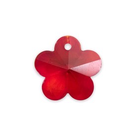 *1102-1803-10 - Glass Pendant Flower 14MM Red AB 12pcs *1102-1803-10,flower,12pcs,Pendant,Glass,14MM,Flower,Flower,Red,Red,AB,China,12pcs,montreal, quebec, canada, beads, wholesale