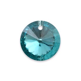 *1102-1804-14 - Glass Pendant Round 14MM Blue Zircon Silver Back Side Hole 12pcs *1102-1804-14,Pendants,14MM,Pendant,Glass,14MM,Round,Round,Blue,Blue Zircon,Silver Back,Side Hole,China,12pcs,montreal, quebec, canada, beads, wholesale
