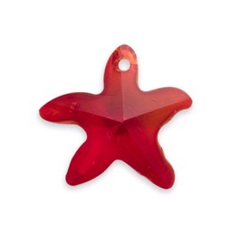 *1102-1805-10 - Glass Pendant Starfish 15MM Red AB 12pcs *1102-1805-10,Pendants,12pcs,Pendant,Glass,15MM,Star,Starfish,Red,Red,AB,China,12pcs,montreal, quebec, canada, beads, wholesale
