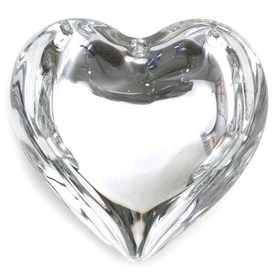 *1102-1809-12 - Glass Pendant Heart 45MM Crystal Silver Back 1pc *1102-1809-12,montreal, quebec, canada, beads, wholesale