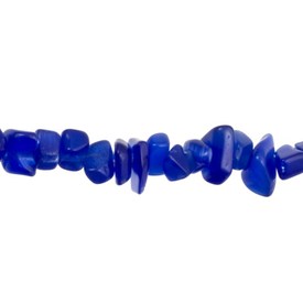 *A-1102-2004-CHIPS - Glass Bead Cat's Eye Chip A Grade Royal Blue 32'' String *A-1102-2004-CHIPS,montreal, quebec, canada, beads, wholesale