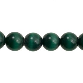 A-1102-2006-6MM - Glass Bead Cat's Eye Round A Grade 6MM Dark Green 16'' String A-1102-2006-6MM,Beads,Glass,Green,Bead,Cat's Eye,Glass,Glass,6mm,Round,Round,A Grade,Green,Green,Dark,montreal, quebec, canada, beads, wholesale