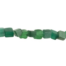 *A-1102-2006-CHIPS - Glass Bead Cat's Eye Chip A Grade Dark Green 32'' String *A-1102-2006-CHIPS,montreal, quebec, canada, beads, wholesale