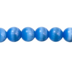 A-1102-2014-4MM - Glass Bead Cat's Eye Round A Grade 4MM Sky Blue 16'' String A-1102-2014-4MM,Beads,Glass,Cat's eye,4mm,Bead,Cat's Eye,Glass,Glass,4mm,Round,Round,A Grade,Blue,Sky Blue,montreal, quebec, canada, beads, wholesale