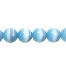 A-1102-2016-10MM - Glass Bead Cat's Eye Round A Grade 10MM Light Blue 16'' String A-1102-2016-10MM,Glass,16'' String,Blue,Bead,Cat's Eye,Glass,Glass,10mm,Round,Round,A Grade,Blue,Blue,Light,montreal, quebec, canada, beads, wholesale