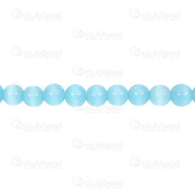 A-1102-2016-8MM - Glass Bead Cat's Eye Round A Grade 8MM Light Blue 13'' String A-1102-2016-8MM,Beads,Glass,Blue,Bead,Cat's Eye,Glass,Glass,8MM,Round,Round,A Grade,Blue,Blue,Light,montreal, quebec, canada, beads, wholesale
