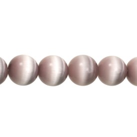 A-1102-2027-6MM - Bille de Verre Oeil de Chat Rond Grade A 6MM Lilas Corde de 16 Pouces A-1102-2027-6MM,1102-2027,montreal, quebec, canada, beads, wholesale