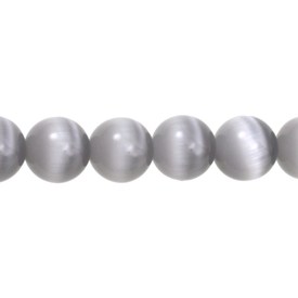 A-1102-2028-10MM - Glass Bead Cat's Eye Round A Grade 10MM Grey 16'' String A-1102-2028-10MM,Beads,Glass,Cat's eye,Bead,Cat's Eye,Glass,Glass,10mm,Round,Round,A Grade,Grey,Grey,China,montreal, quebec, canada, beads, wholesale