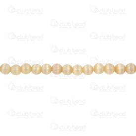 A-1102-2031-6MM - Glass Bead Cat's Eye Round A Grade 6MM Cream 16'' String A-1102-2031-6MM,Glass,6mm,Bead,Cat's Eye,Glass,Glass,6mm,Round,Round,A Grade,Beige,Beige,China,14'' String,montreal, quebec, canada, beads, wholesale