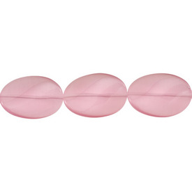 *1102-2033-08 - Glass Bead Cat's Eye Oval Twisted 22X30MM Light Pink 16'' String *1102-2033-08,Bead,Cat's Eye,Glass,Glass,22X30MM,Oval,Twisted,Pink,Pink,Light,China,16'' String,montreal, quebec, canada, beads, wholesale