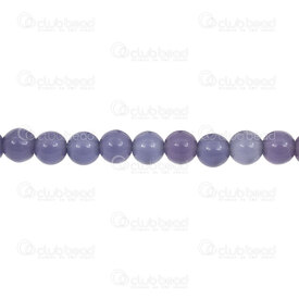 1102-2046 - Bille de Verre Oeil de Chat Rond 8mm Mauve Bleu Corde de 16 Pouces 1102-2046,Billes,Verre,Oeil de chat,montreal, quebec, canada, beads, wholesale