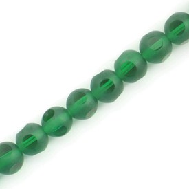 *1102-3726-12 - Glass Press Bead 10MM   Round Cut  Dark Green  16" String *1102-3726-12,16'' String,Green,Bead,Glass,Glass Press,Round,Round,Green,Green,Dark,China,16'' String,montreal, quebec, canada, beads, wholesale