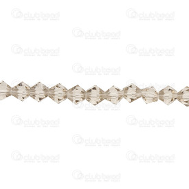 1102-3736-16 - Glass Pressed Bead Bicone 6mm Champagne 12'' String 1102-3736-16,Bicone,Bead,Glass,Glass Pressed,6mm,Bicone,Bicone,Champagne,China,12'' String,montreal, quebec, canada, beads, wholesale