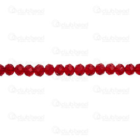 1102-3746-12 - Glass Pressed Bead Oval Faceted 6x4mm Siam 16\'\' String 1102-3746-12,montreal, quebec, canada, beads, wholesale