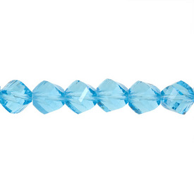 1102-3770-02 - Glass Press Bead Round Twisted Faceted 10MM Aquamarine 16'' String 1102-3770-02,Beads,10mm,16'' String,Bead,Glass,Glass Press,10mm,Round,Round Twisted,Faceted,Blue,Aquamarine,China,16'' String,montreal, quebec, canada, beads, wholesale