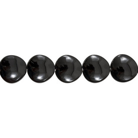 *1102-3790-02 - Glass Press Bead Round Twisted 16MM Black 16'' String *1102-3790-02,Glass Bead Cat,Bead,Black,Bead,Glass,Glass Press,16MM,Round,Round,Twisted,Black,Black,China,16'' String,montreal, quebec, canada, beads, wholesale